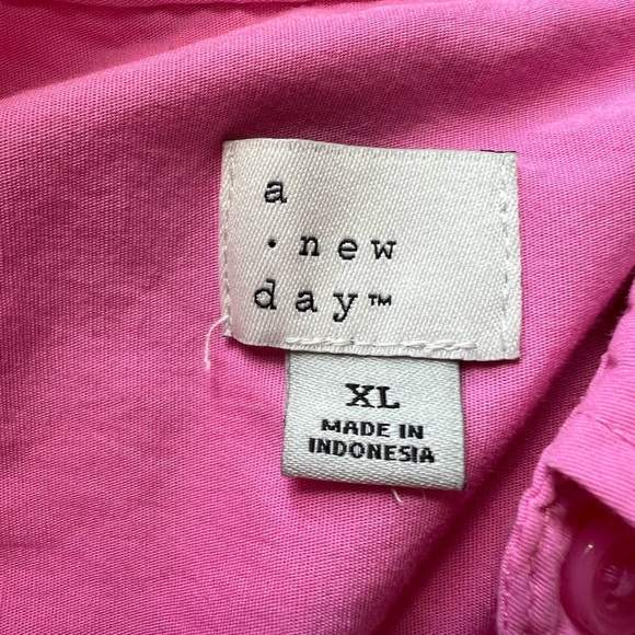 A New Day Pink Casual Button Down Shirt - Picture 4 of 5